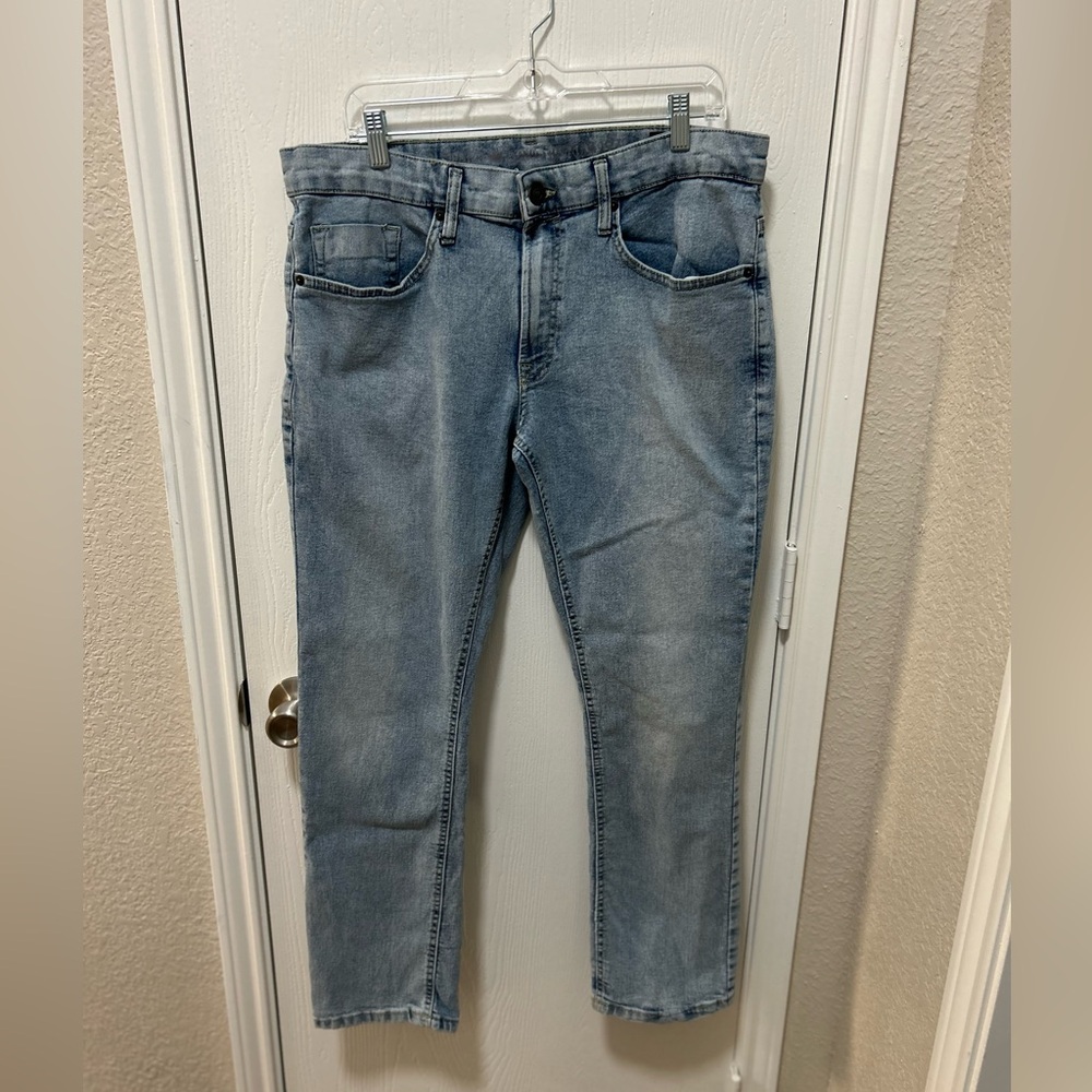 Buffalo David Bitton Men's Ash X Denim light wash jeans size 34W 30L
